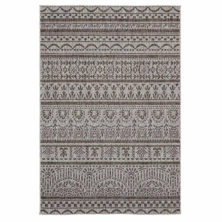 UNITED WEAVERS OF AMERICA 7 ft. 10 in. x 10 ft. 6 in. Augusta Diani Brown Rectangle Oversize Rug 3900 10150 912